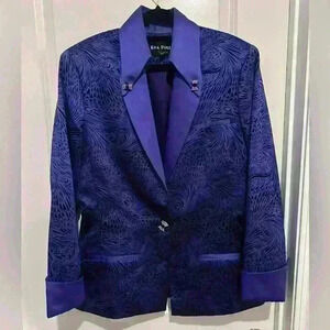 Vintage Eva Polini Star-studded Dark Blue blazer